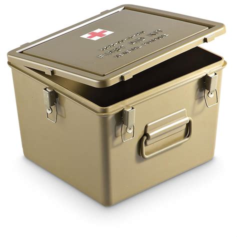 medical supply metal box|small medical storage containers.